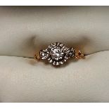 18 carat Gold Vintage Diamond Ring.
