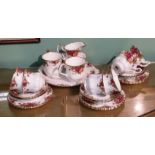 23 Pce Royal Albert Old Country Rose Tea Service