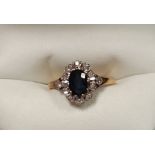 18 Carat Sapphire & Diamond Ring