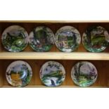 Set of 7 Wedgewood hand Painted Plaques by Colin Newman.