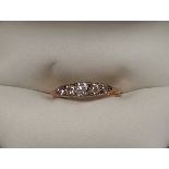 18 Carat Gold Diamond Ring Circa 1916. Size L & a half.