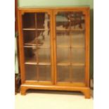 Very Clean Walnut 2 Door Floor Bookcase