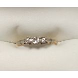 18 Carat in Platinum 3 Stone Diamond Ring