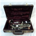 A vintage Martin Freres 1740 deluxe clarinet, in Conn (USA) fitted hard case