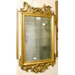 An 18th Century Rococo style giltwood framed wall mirror - a/f