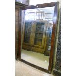 An antique mahogany framed wall mirror - from a cheval