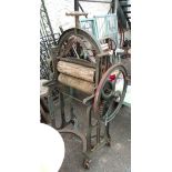 An early 20th Century mangle for Cooperative Society Ltd., Plymouth