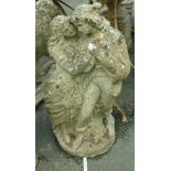 A 27½" garden statue of Romeo and Juliet