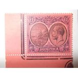 Single Stamp - Dominica - George V - £1 - mint