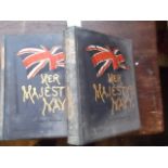 Her Majesty's Navy (in three volumes) - C.R. Low pub J.S Virtue - cloth gilt edition - all edges