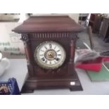 An Ansonia Sharon Strike eight day mantle clock