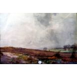H. Callen, 'Moorland View', signed, watercolour, 9" x 13", est £60 - £100