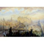 Mary Weatherill, 'Edinburgh', signed & dated, 1910, watercolour, 14" x 20", est £700 - £1000