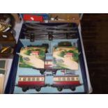 A boxed 'Hornby Train Passenger Set No 51'- Gauge O, clockwork + a boxed Hornby Trains No 2 Double