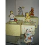 FIVE ROYAL DOULTON WINNIE THE POOH FIGURES, to include 'A Little Sponge for Piglet' WP51, 'Patient