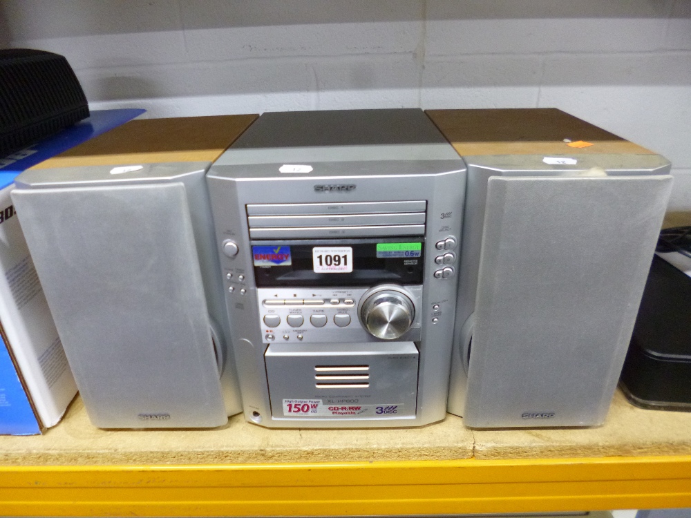 A SHARP XL-HP600 STEREO SYSTEM