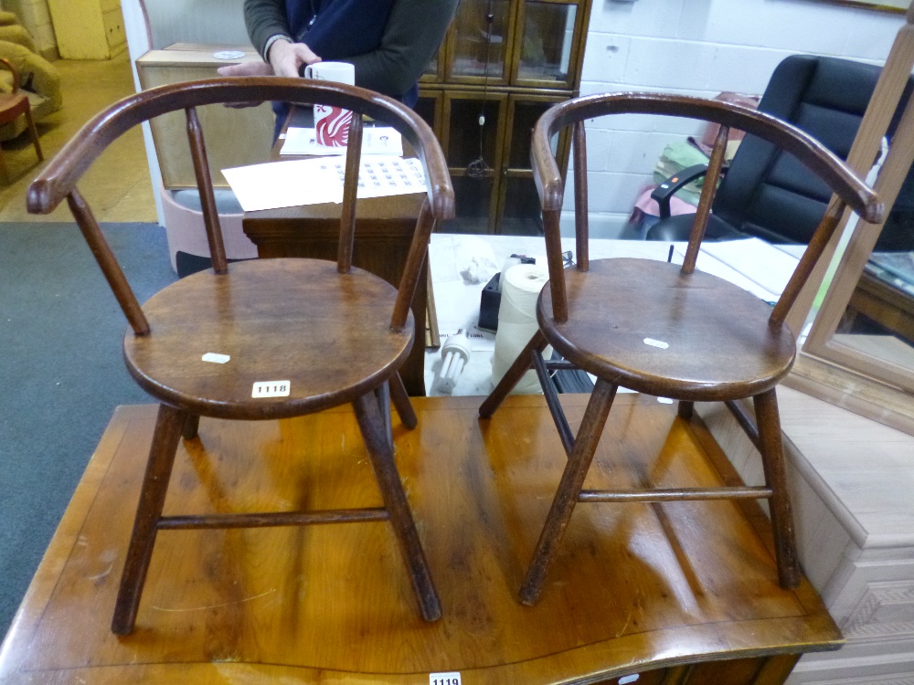 A PAIR OF CHILD'S CHAIRS