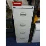 'SILVERLINE' METAL FOUR DRAWER FILING CABINET