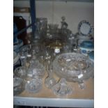 VARIOUS CUT GLASS, etc