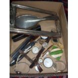 A MIXED LOT, of watches, pens, silver frame etc