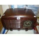 AN R.M ELECTRIC CO BAKELITE RADIO, c.1950's/early 1960's