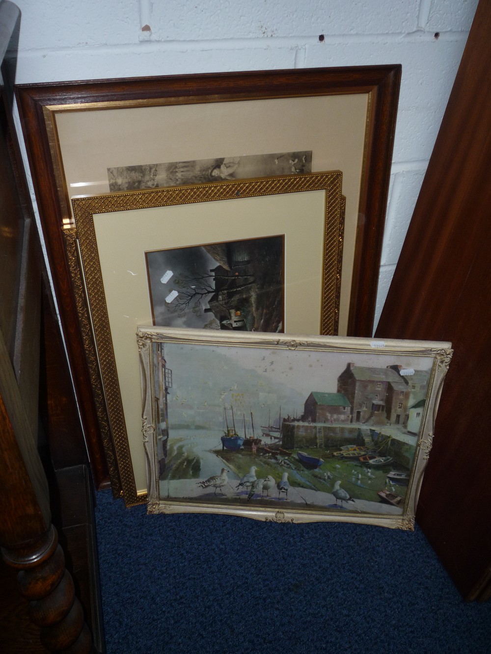 TWO MODERN OILS ON BOARD, and seven various other pictures (9)