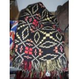 A WELSH STYLE BLANKET, approximately 228cm square