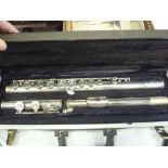 A BACH SERIES 1001 FLUTE, cased