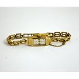 A LADIES 9CT GOLD WATCH
