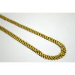 A 9CT GOLD FANCY CHAIN, length 42cm, stamped 9K Italy, weight approximately 17gm