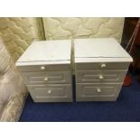 A PAIR OF MODERN BEDSIDE CABINETS, (2)