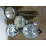 LUCAS LAMPS, comprising Fogranger M3, SFT 576, 462 Foglamp, together with one unmarked lamp (4)