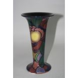 A ROYAL STANLEY TRUMPET VASE, 'Rosa' pattern, height approximately 18cm