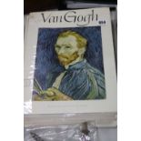 SIX BOOKS CONTAINING COLOUR PRINTS OF FAMOUS PAINTINGS, to include Cezanne, Gaugin, Rembrandt, Van