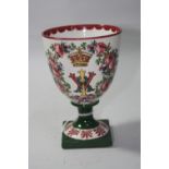 A WEMYSS ROYAL COMMEMORATIVE EARTHENWARE GOBLET, '60th Year Queen Victoria 1897', impressed