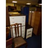 A TALL TEAK G-PLAN CHEST OF SEVEN DRAWERS, and a similar dressing table with mirror (2)