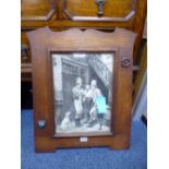 'THE WEDDING MORN' OAK FRAMED PRINT, quantity of other prints and three wall mirrors (11)