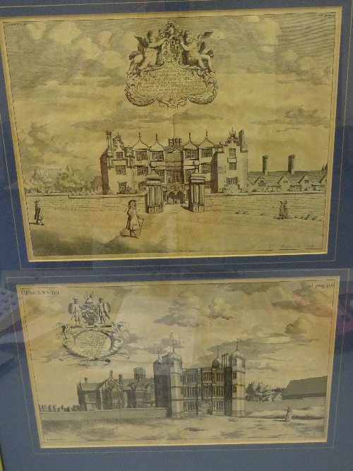 MICHAEL BURGHERS, c.1682, South West Prospect of Keel Hall, approximately 28.5cm x 36cm and front of