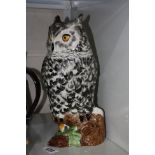 A SILTON POTTERY OWL, height approximately 30cm