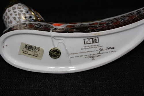 A BOXED ROYAL CROWN DERBY PAPERWEIGHT, 'Lady Amherst Pheasant' Signature Edition designed by John - Image 2 of 2