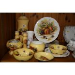 VARIOUS PIECES OF AYNSLEY, to include twelve pieces of 'Orchard Gold', 'Cottage Garden' plate and '