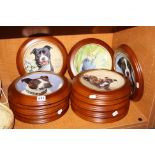 A SET OF TWELVE FRANKLIN MINT COLLECTORS PLATES, 'Poetry of the Staffordshire Bull Terrier',