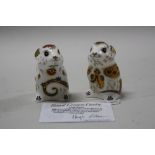 TWO BOXED ROYAL CROWN DERBY PAPERWEIGHTS, 'Field Mouse' Limited Edition 275/1000 exclusively from