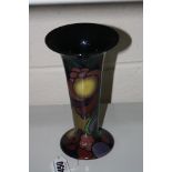 A ROYAL STANLEY TRUMPET VASE, 'Rosa' pattern, height approximately 18cm