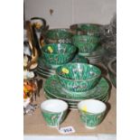 ORIENTAL PART DINNERWARES, decorated with butterflies and foliage (s.d.) (over 20 pieces)