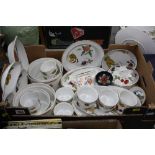 ROYAL WORCESTER 'EVERSHAM' DINNERWARES, (over 20 pieces), Moorcroft pin dish (s.d.) etc