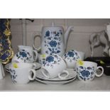 ROYAL WORCESTER 'ALHAMBRA' COFFEE SET, (15)