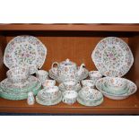 MINTONS 'HADDON HALL' DINNERWARES, B1451 (some seconds) (over 40 pieces)