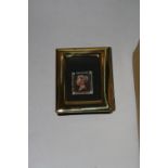 GREAT BRITAIN 1840 1d BLACK USED, with three margins in small frame