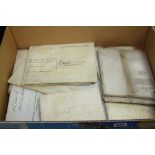 A BOX OF INDENTURES AND ACTS, 18th Century and 19th Century